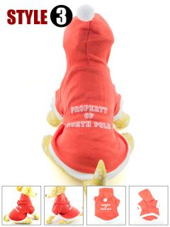 Various Dog Hoodie Hooded T Shirt Tee Puppy Small Dog Pet Clothes XS s M L