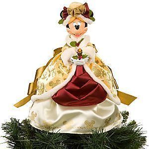 Disney Minnie Mouse Victorian Christmas Tree Topper New