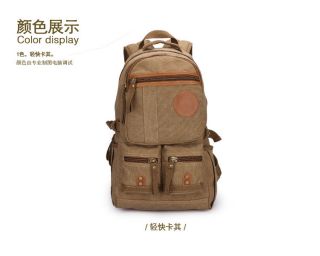 Canvas Women Men Outdoor Travel Bag Backpack School Bag Rucksack GR9716