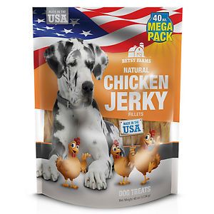 Betsy Farms Chicken Jerky Dog Treats 40 oz Bag