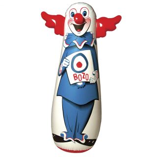 New Bozo The Clown Inflatable Bop Bag 46" Kid's Favorite Soft Boxing Toy