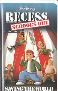 Recess School's Out Walt Disney VHS Video Cassette Tape Paul Joe Mystery Comedy