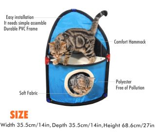 Cat Kitten Pet Play Tent Funny Bed House Toy Accessory Supplies Kitty Corner