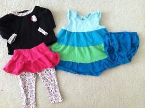 The Childrens Place Colorblock Dress Vitamins Baby Girl Bonnie Summer 9 12 Mos