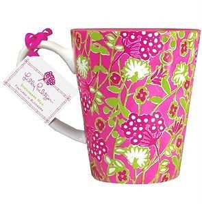 Lilly Pulitzer Cafe Coffee Tea Mug Bloomers Colorful Gift