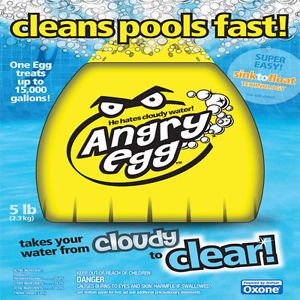 Angry Egg Pool Treatment Spring Swimming Pool Cloudy Water Clarifier 15K Gallons