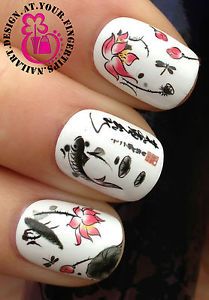 Nail Art Wrap Water Transfers Stickers Decals Koi Carp Fish Lilly Japanese 118