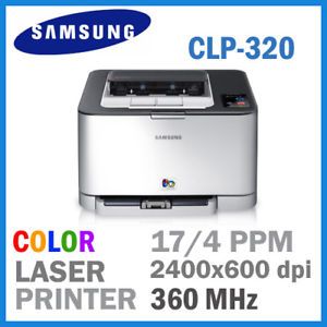 Samsung CLP 320 Color Laser Printer 17 4ppm 2400X600DPI