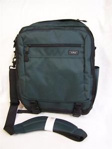 L L Bean Messenger Laptop Bag Backpack Convertible Case Hunter Green