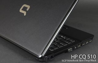 HP Compaq 510 Laptop Cover Skin Black Leather