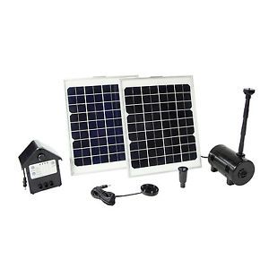 New 20W Solar Power Outdoor Fountain Water Pump Kit Submersible Pond Pool Lights