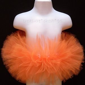 Infant Tutu Orange Costume Skirt Baby's First Thanksgiving Outfit Fall Autumn