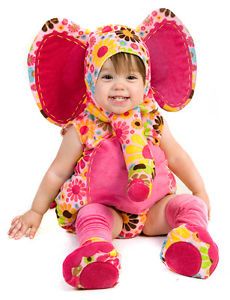 Baby Boy Girl Elegant Elephant Pink Colorful Halloween Costume 6 12 Months