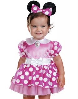 Cute Infant Disney Pink Minnie Mouse Halloween Costume 12 18 Mths