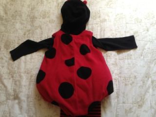 Ladybug Halloween Costume Baby Toddler 18 Months Carters 3 PC Tights