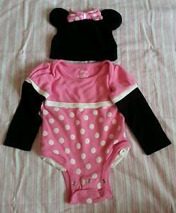  Minnie Mouse Long Sleeve Halloween Costume Baby Girls 12 18M