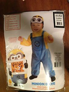 Minion Dave Costume Toddler 12 18 Months New