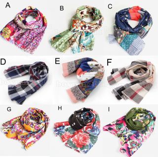 New Kids Toddlers Girls Lovely Cotton Scarves Shawls Wrap 9 Design Choose