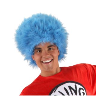 Thing One Blue Half Wig Dr Seuss Costume Accessory