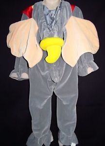 Disney Dumbo Halloween Costume Baby Boy Girl Toddler 18 24 M Elephant Plush Warm