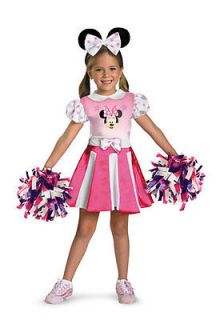 Girls Minnie Mouse Cheerleader Disney Halloween Costume