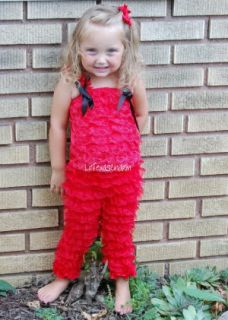 Baby Girl 4T Boutique Clothing Red Holiday Christmas Outfit Lace Pants Lace Top