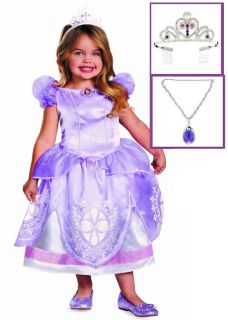 Child Toddler TV Show Disney Princess Sofia The First Deluxe Royal Dress Costume