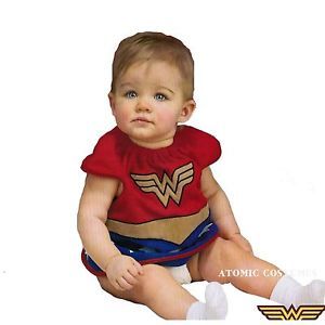 Wonder Woman Costume Halloween Bib Newborn Infant Girls Suit Fancy Dress 0 9M