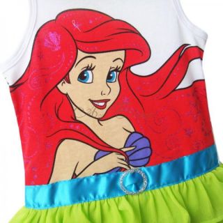 Girls Princess Little Mermaid Dress Ariel Fancy Costume Layered Tutu 2 5 Years