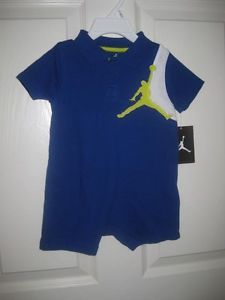 Air Jordan Baby Boys Clothes 1 Piece Romper in Royal Blue Size 6 9 Months