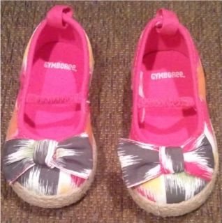 Gymboree Girls Batik Summer Espadrille Shoes Size 6 Toddler