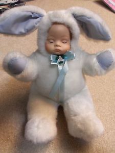 Porcelain Baby Doll in Bunny Costume