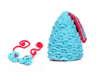 2013 Newborn Baby Infant Little Mermaid Outfit Knit Crochet Costume Photo Props