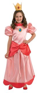 Cute Super Mario Child Princess Peach Costume 883657