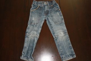 Hurley Toddler Girls Blue Jeans Dress Pants Bottom Stud Outfit Set Clothes 4T 4