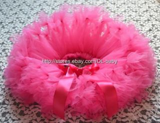Hot Pink Party Costume Ballet Girl Toddler Baby Tutu Skirt 0 5T