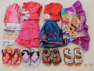 11 Piece Lot of Baby Girl Summer Clothes 12 18 18 24months