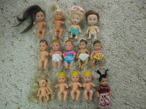 Barbie Baby Dolls Mattel Tyco Krissy Babies Toddler Clothes Happy Family 14 Lot