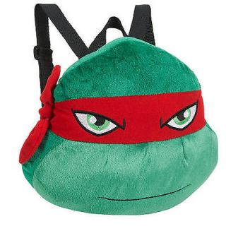 TMNT Teenage Mutant Ninja Turtles Raphael Plush Backpack Buddy Travel Pillow Bag