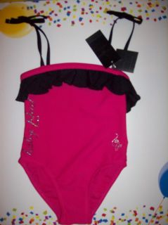 Baby Phat Swimsuit Swimwear One Piece Toddler Girls Sz 4T Pink Ruffle