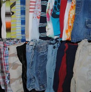 Huge Used Boy Toddler 2 3 2yrs 3YR Spring Summer Clothes Shorts Shirts Lot 2T 3T