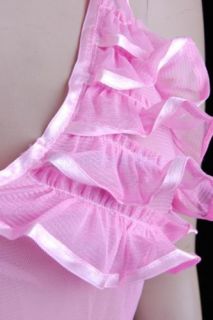 Pink Sexy Cute Women's See Through Style Lingerie Sleepwear Robes w G String