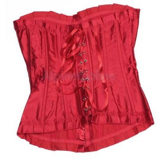 New Women's Very Sexy Lace Up Fit Boned Corset Bustier Lingerie G String Gifts