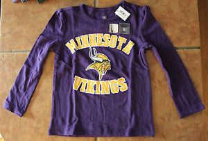 Toddler Girl NFL Team Apparel Minnesota Vikings Football T Shirt 12 18 Month