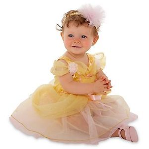Disney Belle Costume Toddler Girls Size 6 12 Months New Beauty and The Beast