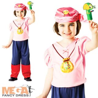 Izzy Pirate Girls Jake and The Neverland Pirates Kids Fancy Dress Costume 1 6 Y