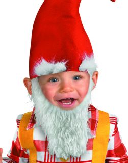 Garden Gnome Baby Boys Halloween Party Fancy Costume Beard Toddlers 2T