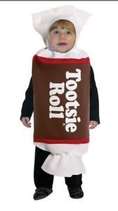 Toddler Tootsie Roll Candy Costume Dress Up Size 3T 4T Boys Girls Chocolate
