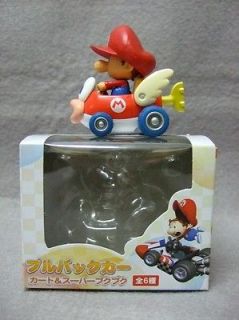 Japan Toy Wii Mario Kart Pull Back Car Play Set Baby Mario on Cheep