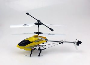 Yellow 1828 3 5 CH RC Remote Control Helicopter with Camera Gyro 3 5 Channel